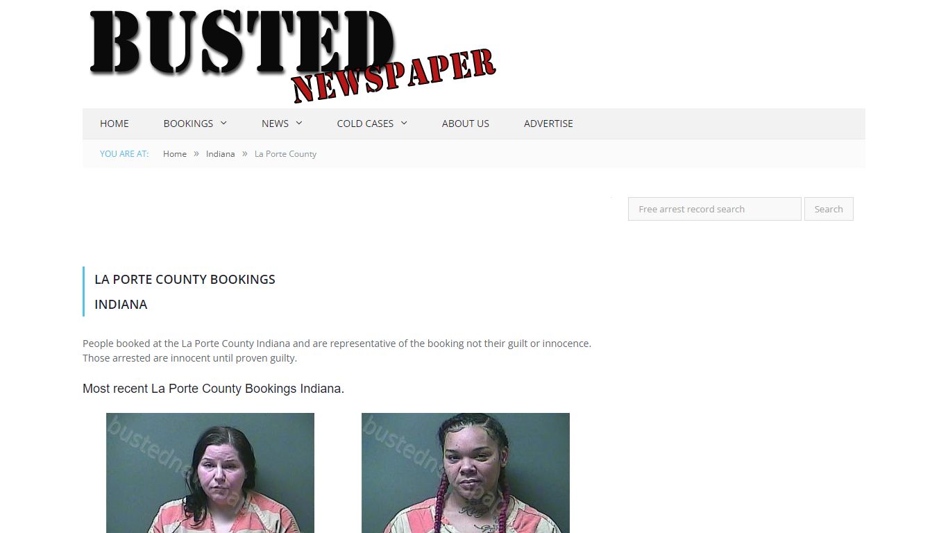 La Porte County, IN Mugshots - BUSTEDNEWSPAPER.COM
